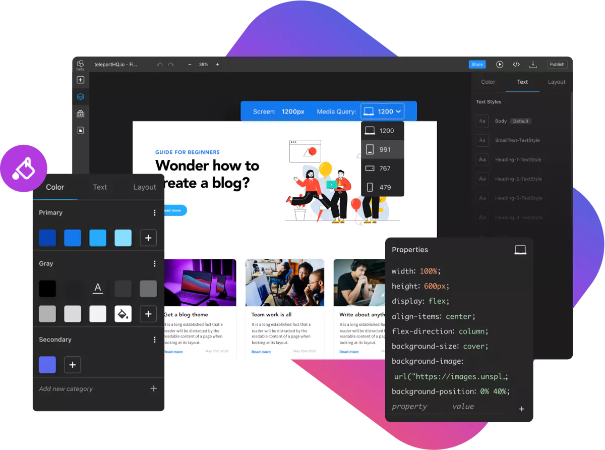 static website builder for fast websites